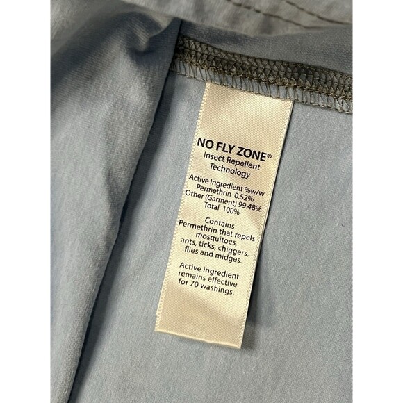 LL Bean No Fly Zone Hoodie Womens Small Blue Base Layer Long Sleeve Stretch - Picture 6 of 13